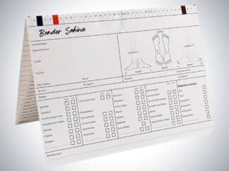 Karteikarte Podologie DIN A5 quer - Dreifachkarte (1)